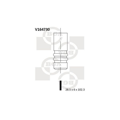 BGA Engine Intake Valve 28mm Head fits Mercedes-Benz A-Class 2004-2012
