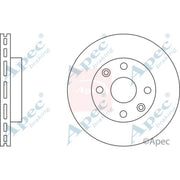 Apec 2 x Vented Brake Discs fits Kia Rio I 2000-2005 1.3 1.5