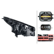 Hella Headlight Headlamp LED Left 1LX 014 031-111