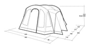 Outwell Nevada 5 Pole Tent Green 5 Person Outwell - Dynamic Drive