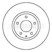 Borg & Beck Front Brake Vented Discs & Pads fits Mazda MPV 2002-2006 2.0