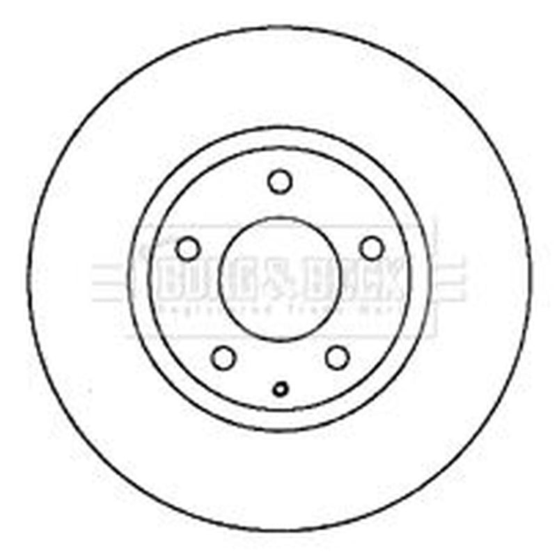 Borg & Beck Front Brake Vented Discs & Pads fits Mazda MPV 2002-2006 2.0