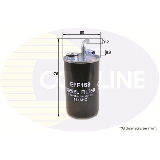 Comline Fuel Filter Element fits Chrysler Sebring 2007-2010 2.0