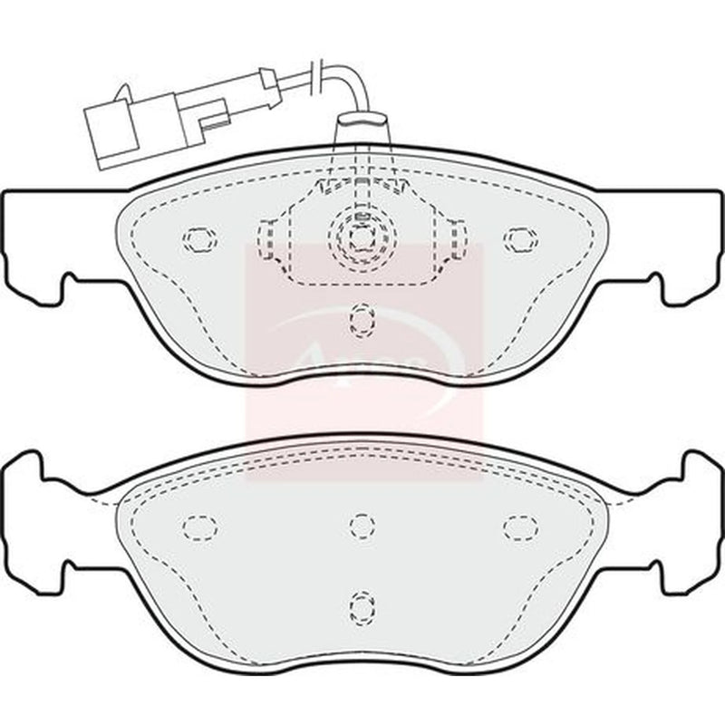 Apec Front Brake Pad Set PAD893