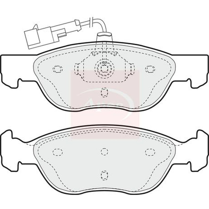 Apec Front Brake Solid Discs & Pads fits Fiat Bravo I 1995-2001 1.6 1.8