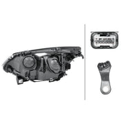 Hella Headlight Headlamp PY21W Right fits BMW 5 2002-2010