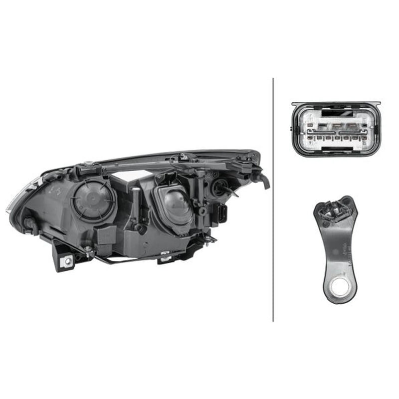 Hella Headlight Headlamp PY21W Right fits BMW 5 2002-2010