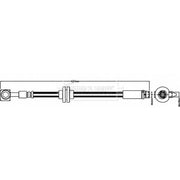 Borg & Beck Brake Hydraulic Hose Line Front Right BBH8007