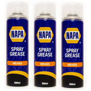 3x NAPA Grease Spray Multi Purpose Protects & Lubricates 500ml NAPA - Dynamic Drive