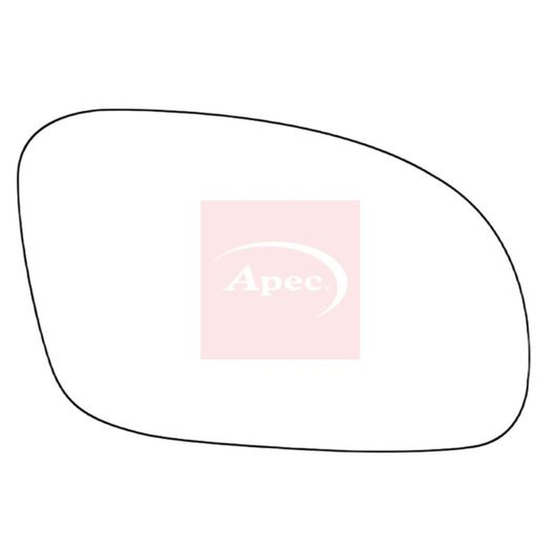 Apec Exterior Wing Mirror Glass Right fits VW New Beetle 1998-2010