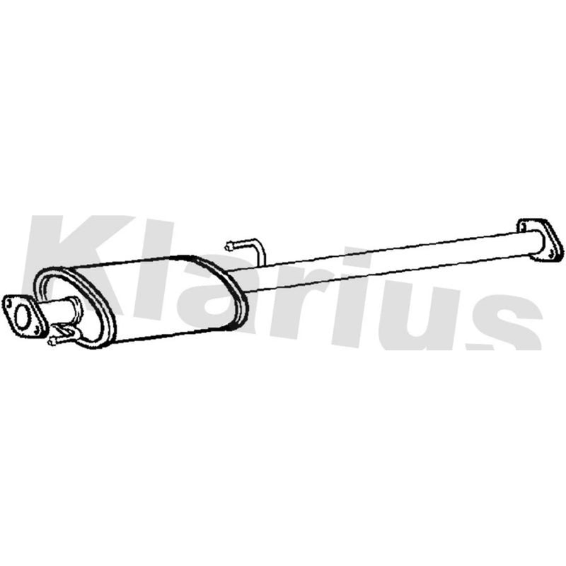 Klarius Box With Centre Pipe Centre fits Hyundai Tucson 2004-2010 2.0