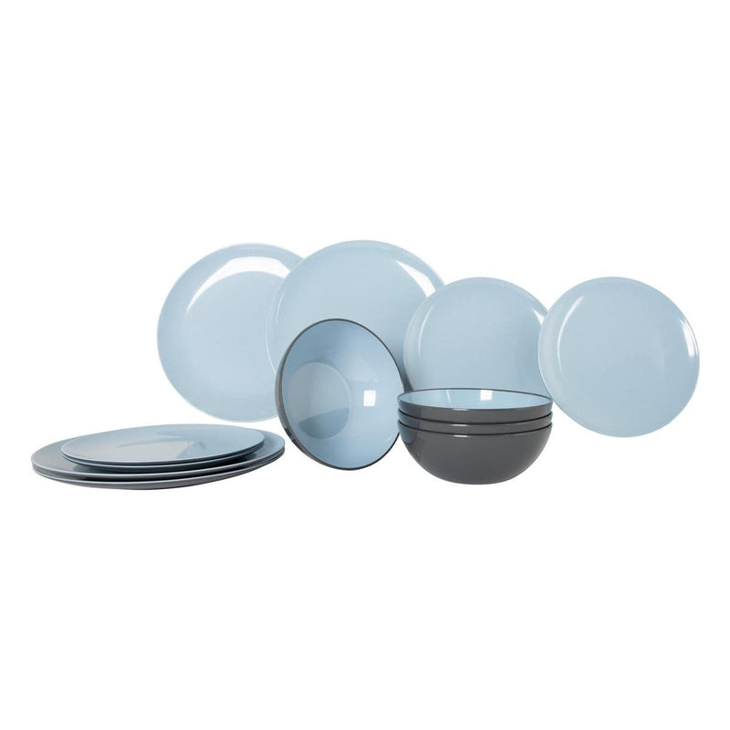 Gimex Vivid Line Tableware Blue 12 Pieces Gimex - Dynamic Drive