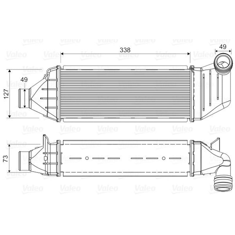 Valeo Intercooler (Charge Air Cooler) 818327