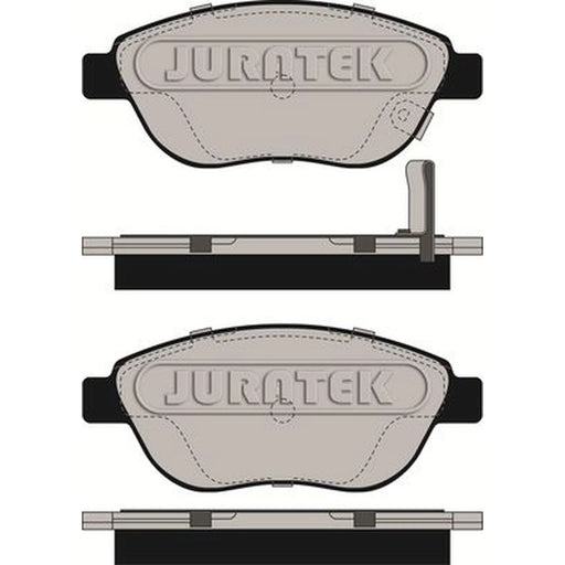 Juratek Front Brake Vented Discs & Pads fits Fiat 500L 2012-2018 0.9 1.3 1.4 1.6