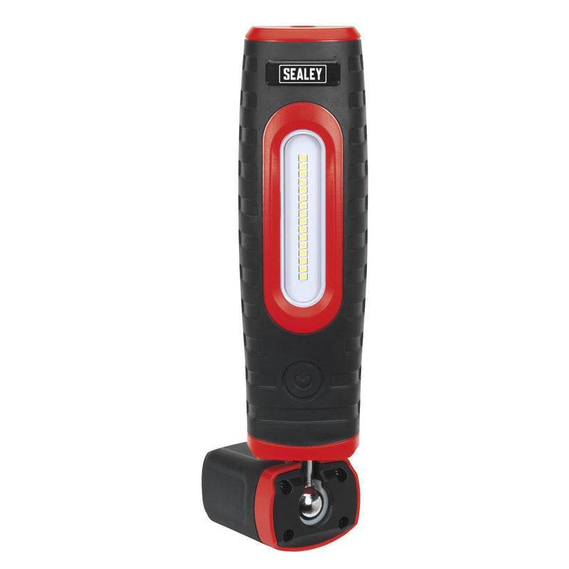 Sealey Rechargeable 360 Inspection Light 16 SMD & 3W SMD LED Black 2 x Lithium-i Sealey - Dynamic Drive