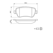 Bosch Front & Rear Pads fits Fiat Croma 2005-2011 1.9 2.4