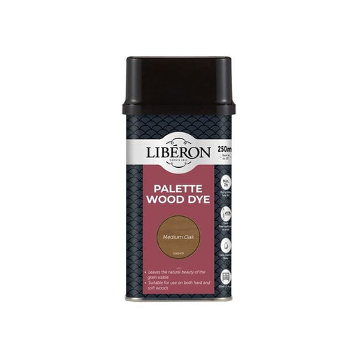 Liberon Palette Wood Dye Medium Oak 250ml Liberon - Dynamic Drive