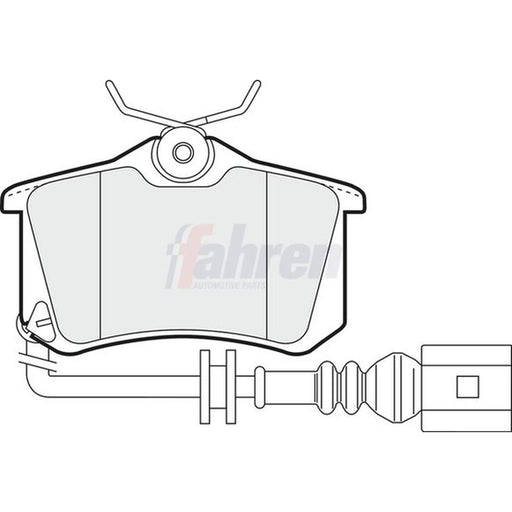 Fahren Rear Brake Pad Set FBP3007