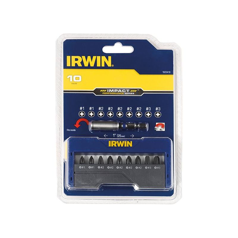Irwin® Phillips Impact Screwdriver Bit Set, 10 Piece IRWIN® - Dynamic Drive