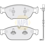 NAPA Front Brake Pad Set fits Audi A8 D4 2010-2018 2.0 3.0