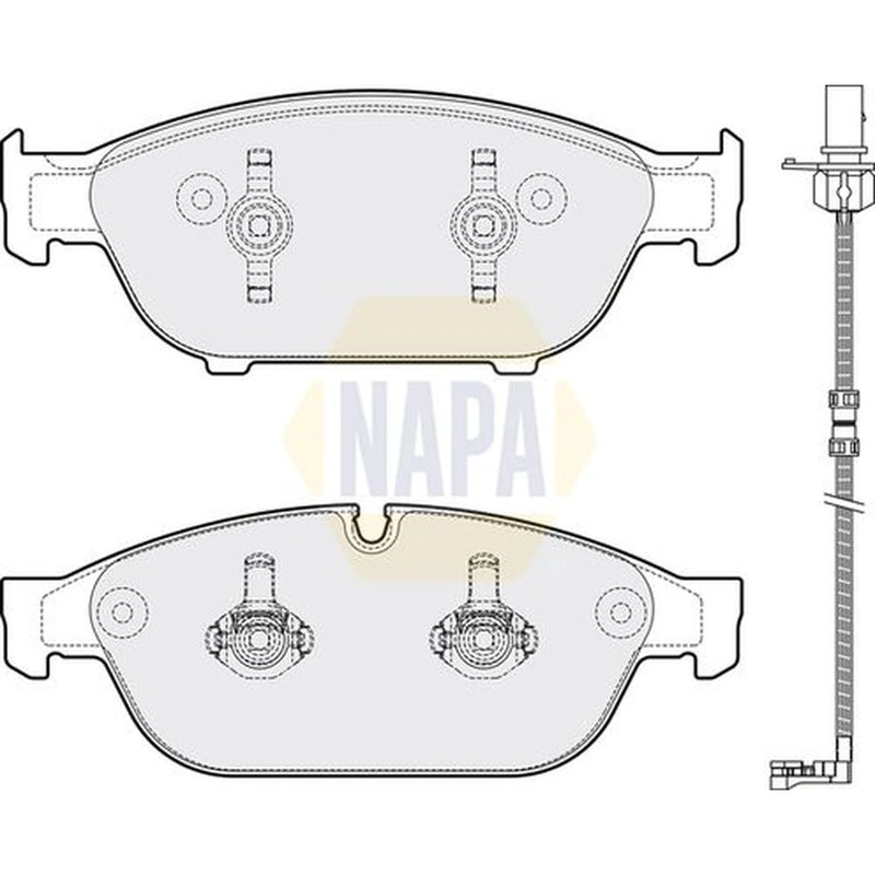 NAPA Front Brake Pad Set fits Audi A8 D4 2010-2018 2.0 3.0