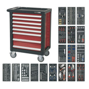 Sealey Premier Premier Rollcab 8 Drawer with 707pc Tool Kit AP2408TTC08 Sealey Premier - Dynamic Drive