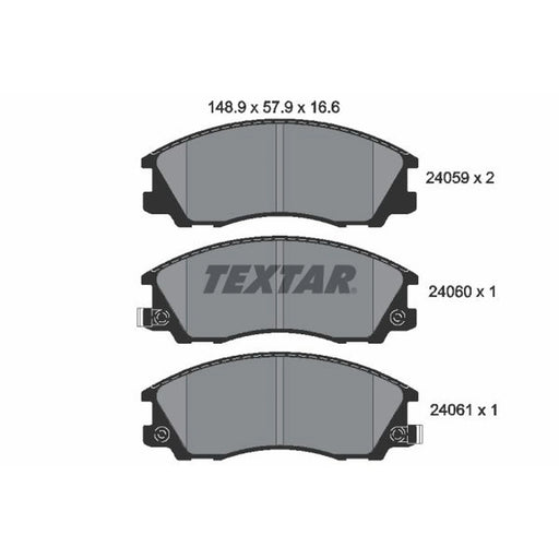 Textar Front Brake Pad Set 2405901
