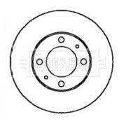 Borg & Beck Front Brake Solid Discs & Pads fits Hyundai Amica 1998-2002 1.0