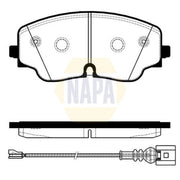 NAPA Front Brake Pad Set fits Audi A3 2024 on