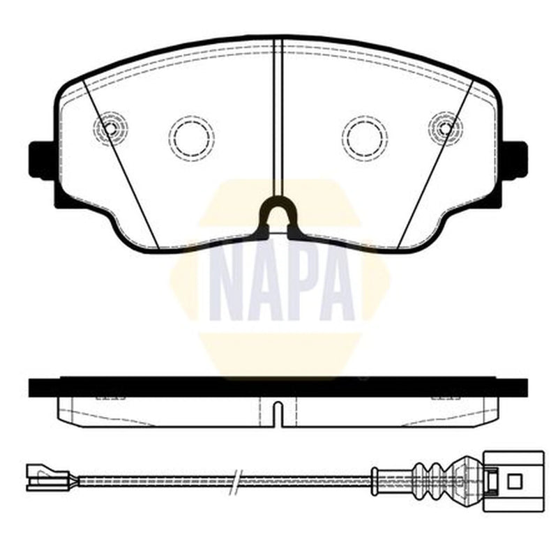 NAPA Front Brake Pad Set fits Audi A3 2024 on