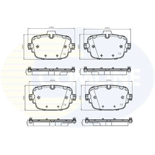 Comline 4 x Rear Brake Pad Set fits Audi A6 Allroad C8 2019-2020