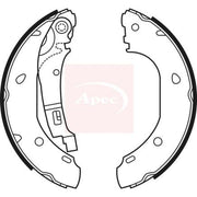 Apec Brake Shoe Set Axle Kit fits Citroën Relay II 2002-2006 2.0 2.2 2.8