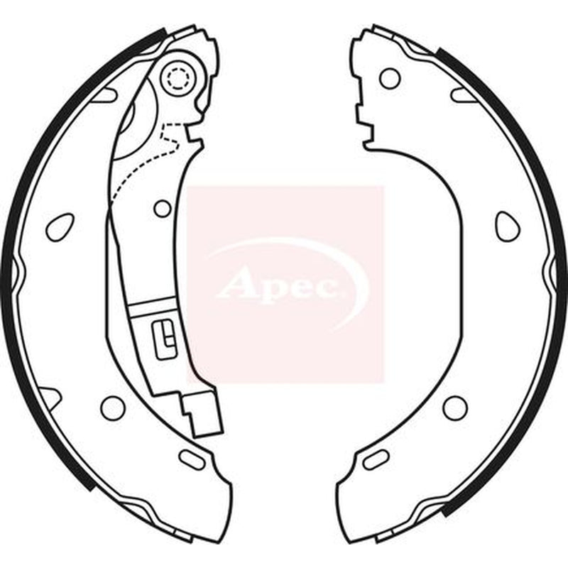 Apec Brake Shoe Set Axle Kit fits Citroën Relay II 2002-2006 2.0 2.2 2.8