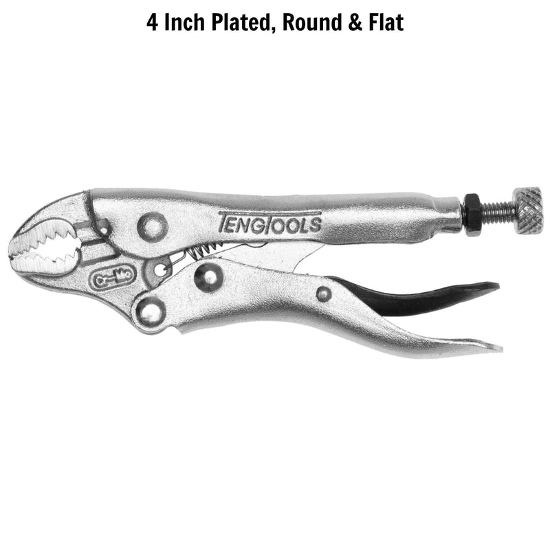 Teng Tools Curved Jaw Power Grip Plier 105mm Teng Tools - Dynamic Drive