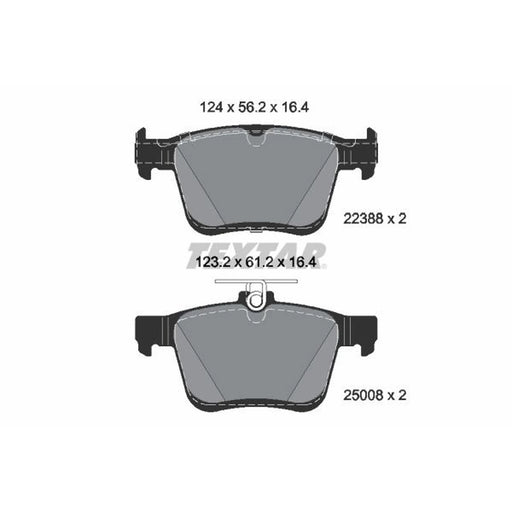 Textar Rear Brake Pad Set 2238801