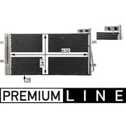 Mahle Air Conditioning Condenser fits Audi Q3 2011-2018 1.4 2.0 2.5