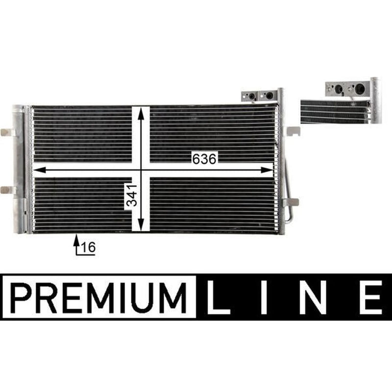 Mahle Air Conditioning Condenser fits Audi Q3 2011-2018 1.4 2.0 2.5