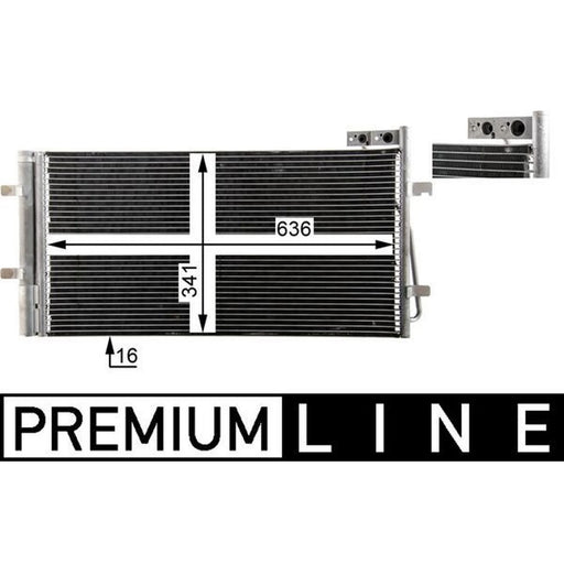 Mahle Air Conditioning Condenser fits Audi Q3 2011-2018 1.4 2.0 2.5