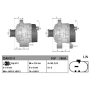 Denso Car Alternator 12V DAN1111
