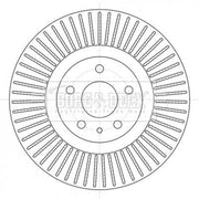 Borg & Beck Front & Rear Brake Discs & Pads fits Ford Mondeo V Turnier 2015-2022