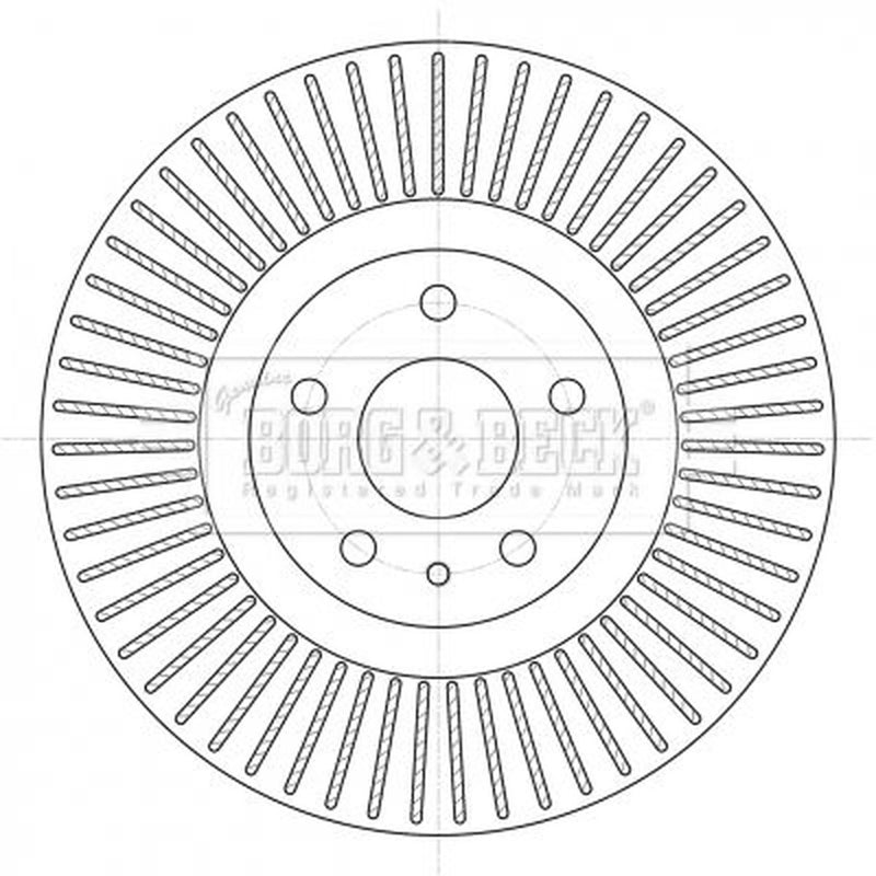 Borg & Beck Front & Rear Brake Discs & Pads fits Ford Mondeo V Turnier 2015-2022