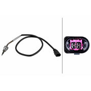 Hella Exhaust Gas Temperature Sensor before exhaust fits VW California T5 Camper