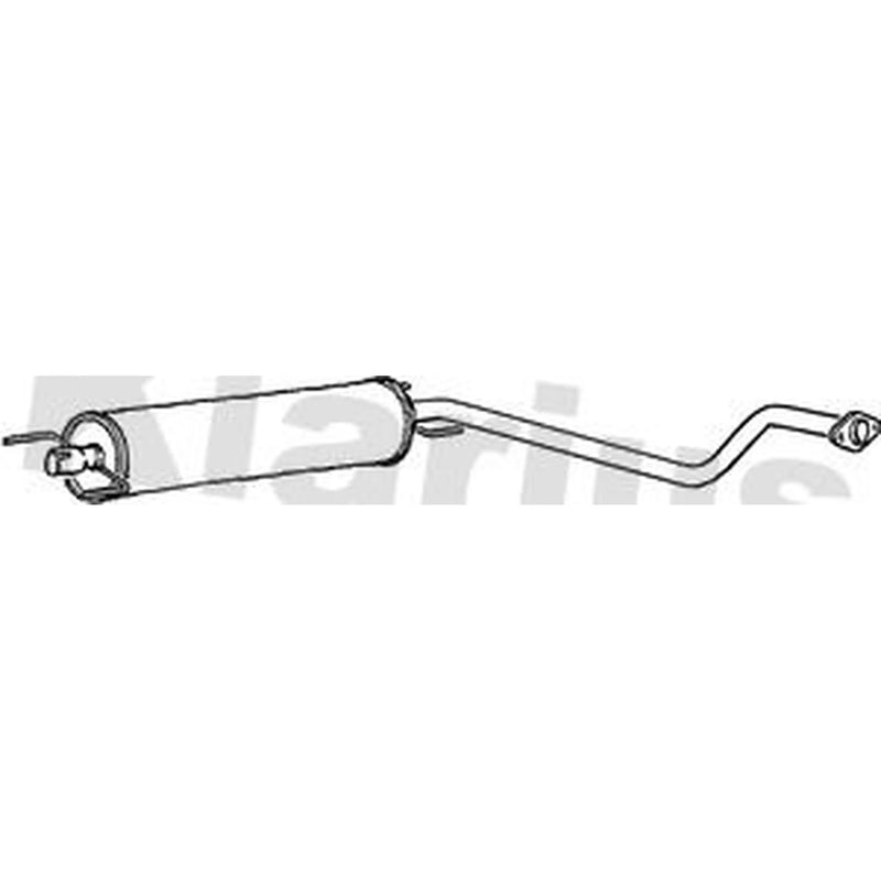 Klarius Box With Centre Pipe Centre fits Opel Zafira A 2000-2005 2.0