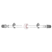 Apec Brake Hydraulic Hose Line Front fits Iveco Daily VI 2014 on