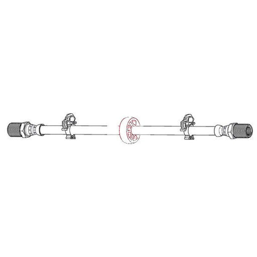 Apec Brake Hydraulic Hose Line Front HOS4528