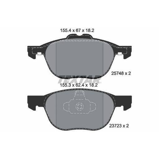 Textar Front Brake Pad Set 2574801