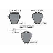Textar Front Brake Pad Set 2328001