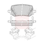 Apec Rear Brake Pad Set fits Hyundai Tucson 2020-2021 1.6