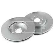 Borg & Beck Front Brake Vented Discs & Pads fits Opel Astra K Estate 2018-2021