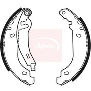 Apec Brake Shoe Set Axle Kit SHU660
